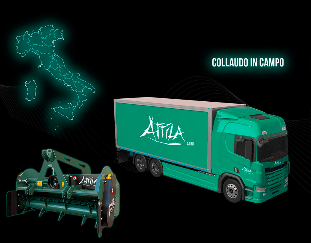 TRINCIA CON PICK UP ATTILA TRASPORTO COME ACQUISTARE