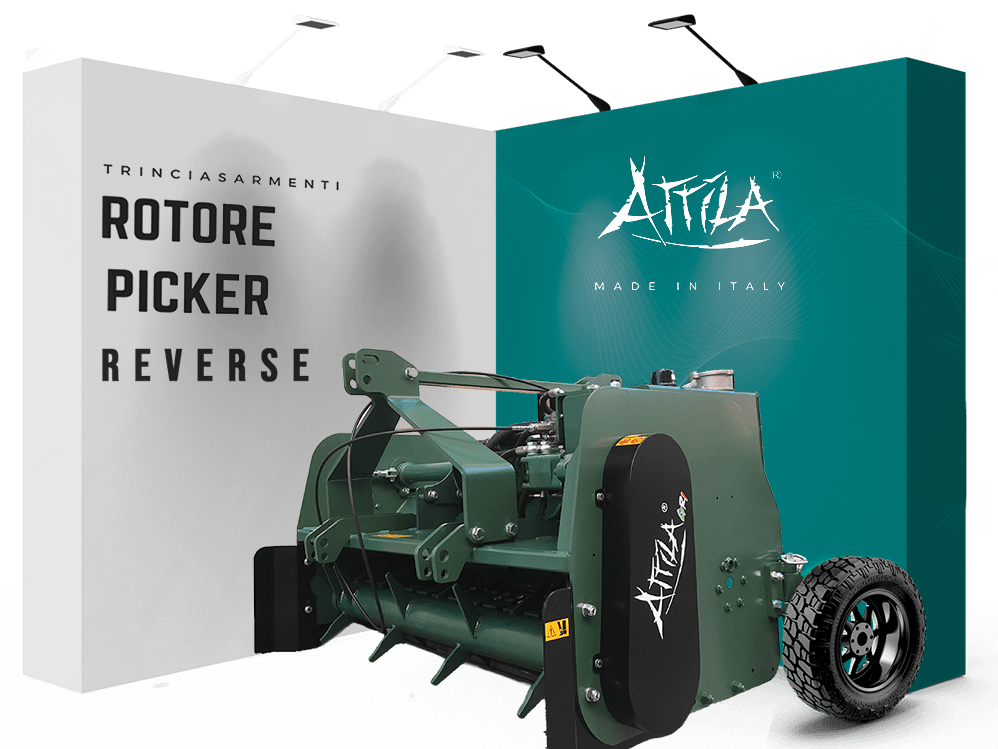 trincia con pick up reversibile