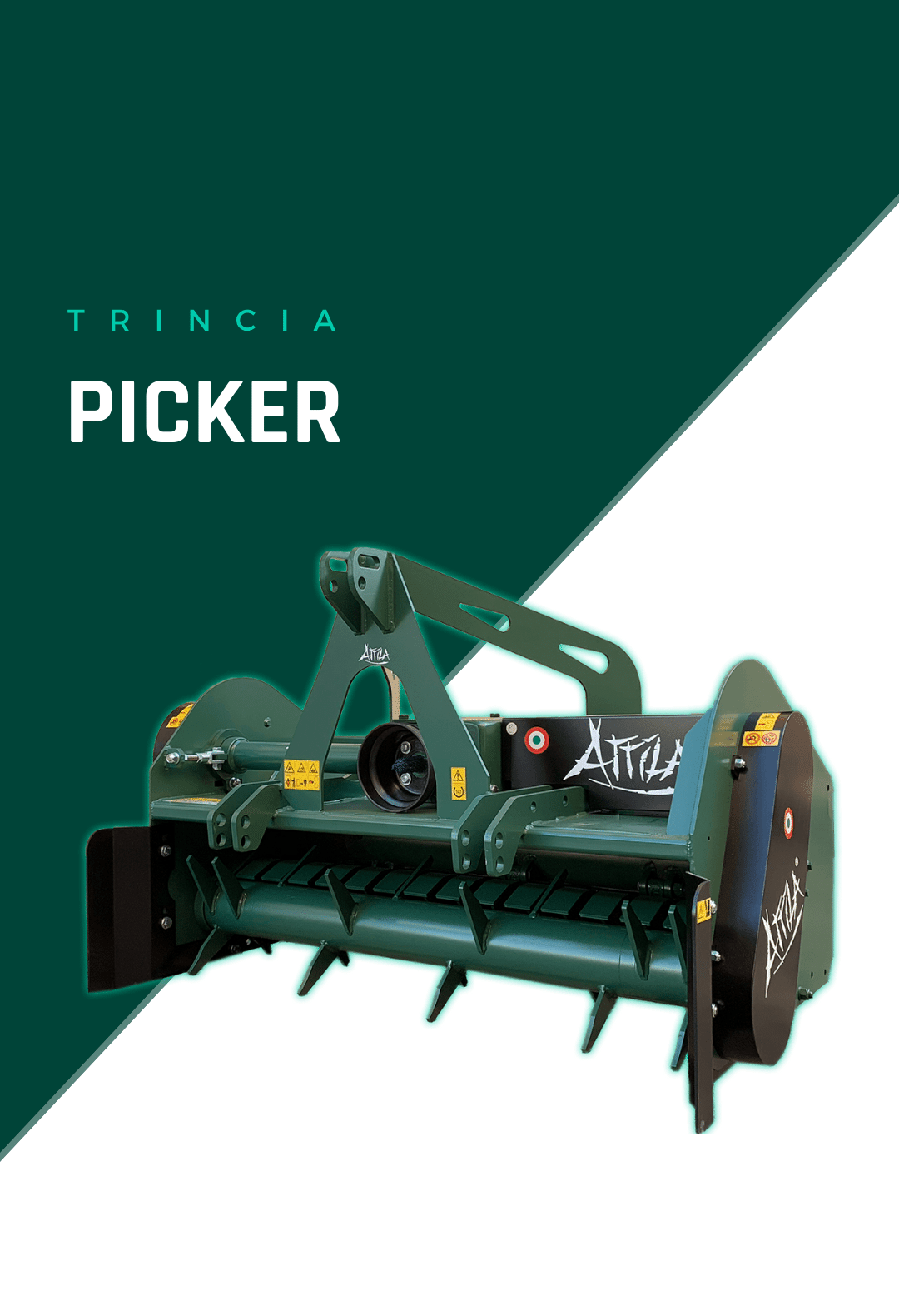 trincia con pick-up attila - trinciasarmenti pickup attila - trincia con picker attila